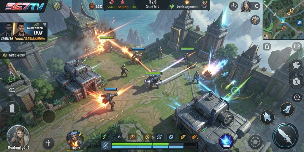 Tampilan gameplay menegangkan dalam 567TV dengan strategi mendalam.