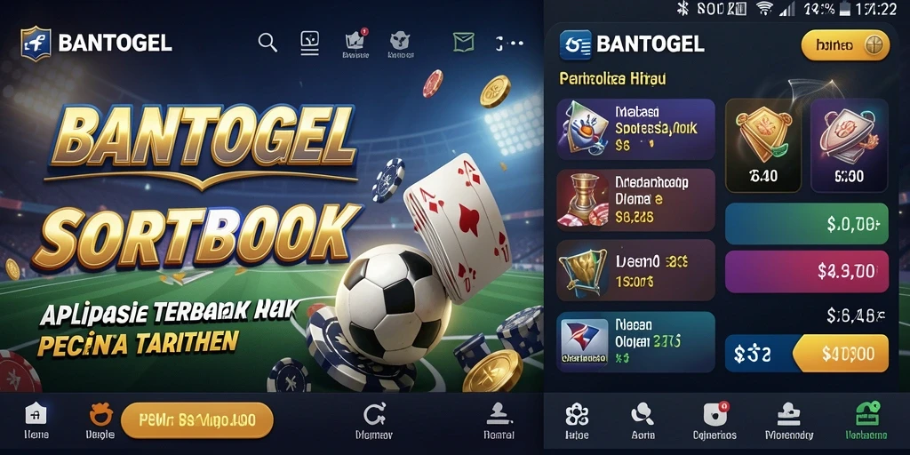 Tampilan menarik BANTOGEL saat pengguna melakukan taruhan olahraga.