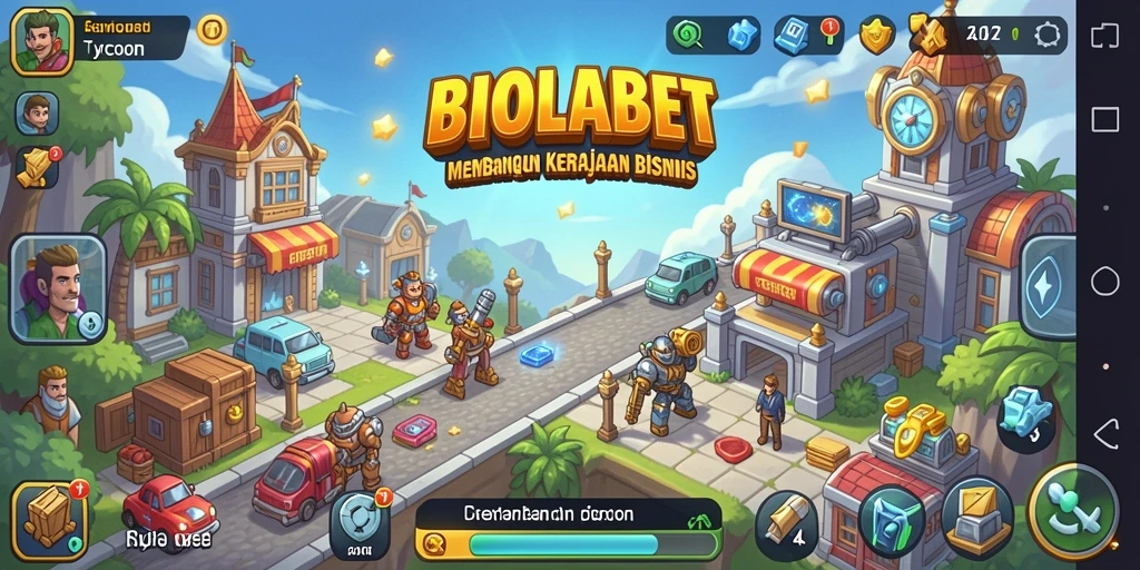 Tampilan gameplay menantang dalam <strong>BIOLABET</strong> yang menunjukkan pengelolaan bisnis yang sukses.