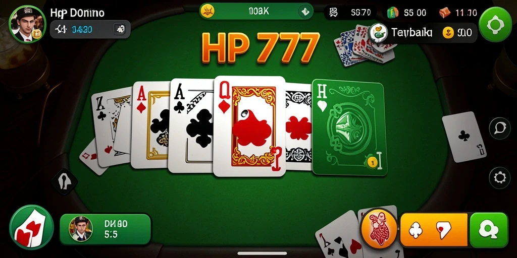 Tampilan menarik gameplay Domino di HP777 dengan interaksi seru.