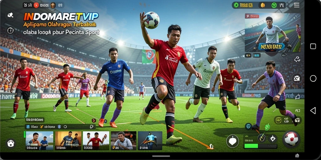 Tampilan menarik dari gameplay olahraga di INDOMARETVIP.