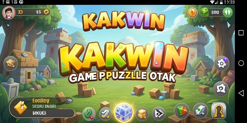 Screenshot KAKWIN menunjukkan keseruan menyusun puzzle.