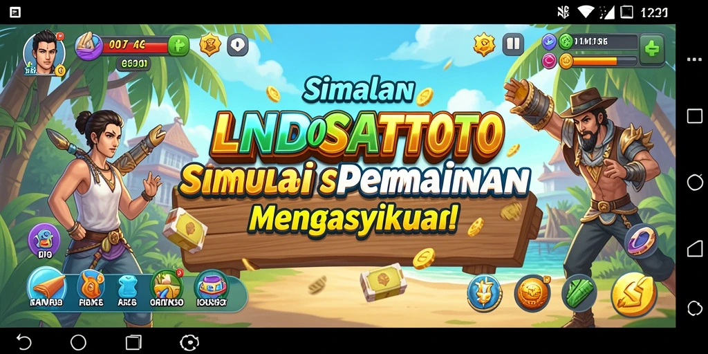 Tangkapan layar gameplay LNDOSATTOTO yang menunjukkan interaksi karakter dan lingkungan.