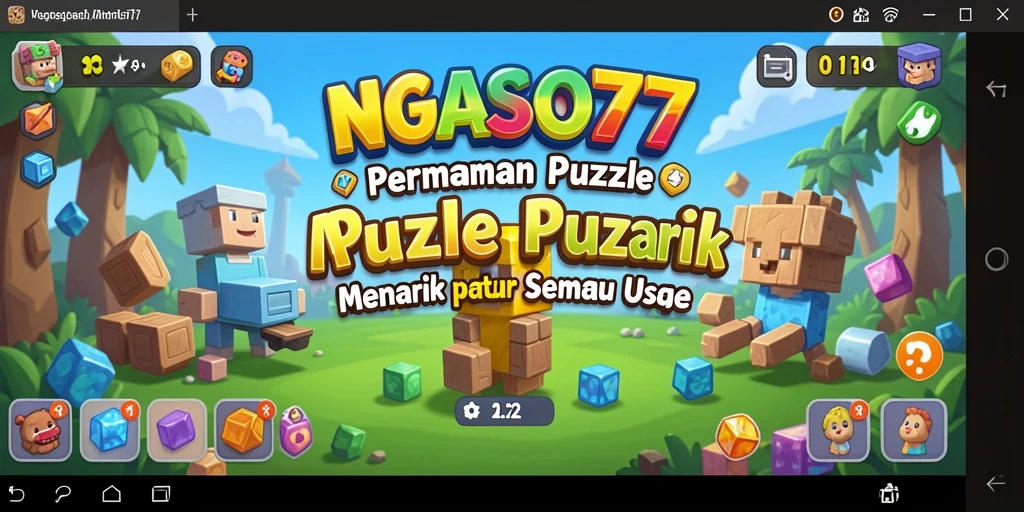Tampilan gameplay seru dari NGASO77 dengan berbagai puzzle menantang.