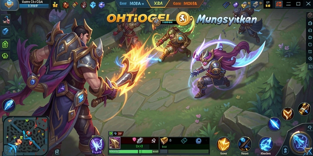 Gameplay seru OHTOGEL dalam aksi tim MOBA.