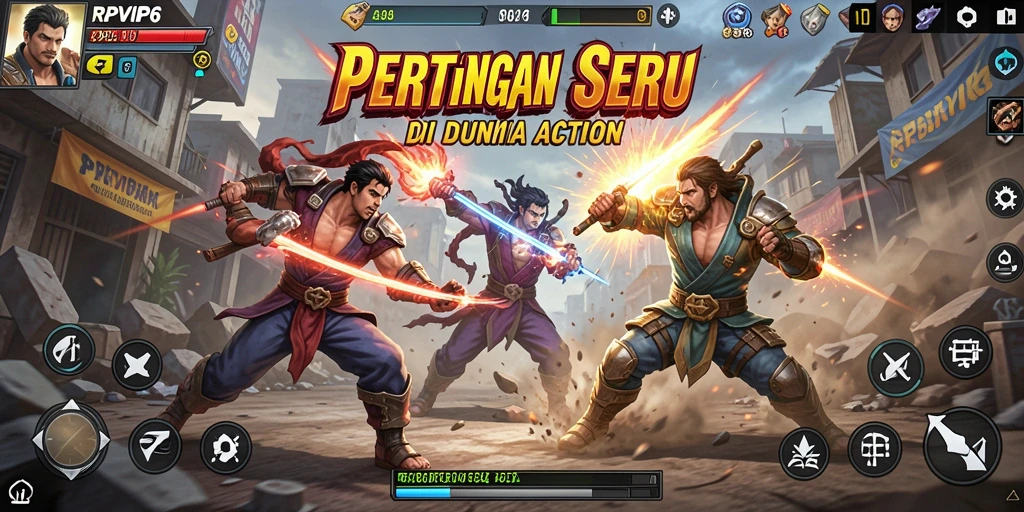 Tampilan gameplay RPVIP6 dengan aksi seru dan mendebarkan.