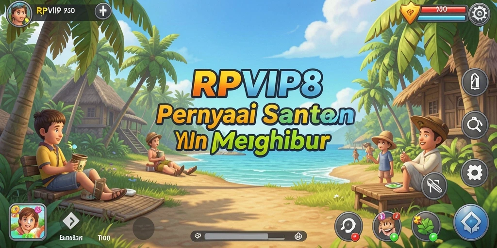 Tampilan menarik dari gameplay santai RPVIP8 yang menghibur.
